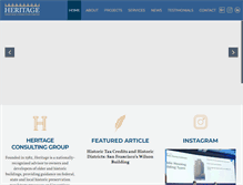 Tablet Screenshot of heritage-consulting.com